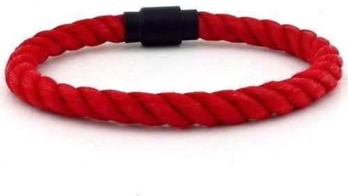 KIRMIZI HALAT SİYAH METAL MANYETİK KLİPS ERKEK BİLEKLİK BT383