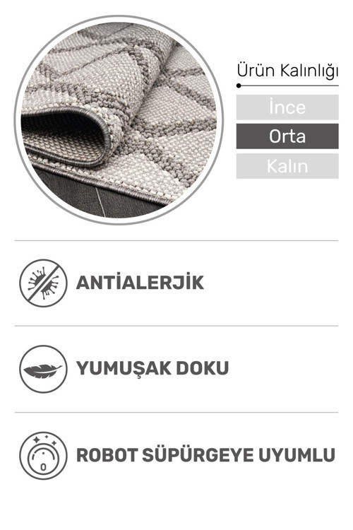 Nexus Modern Dokuma Bukle Halı: Yumuşak, Tozumaz, Leke Tutmaz Ve Dayanıklı Tasarım Halı