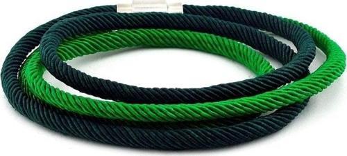 KOYU VE AÇIK YEŞİL ÇİFT SIRA MANYETİK KLİPS ERKEK BİLEKLİK BT468