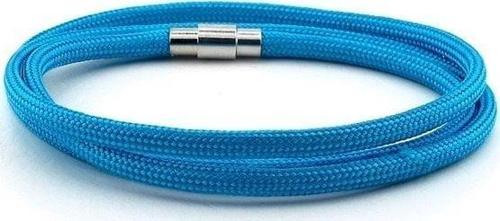 PARACORD ÜÇ SIRALI MAVİ MIKNATISLI ERKEK BİLEKLİK BT410
