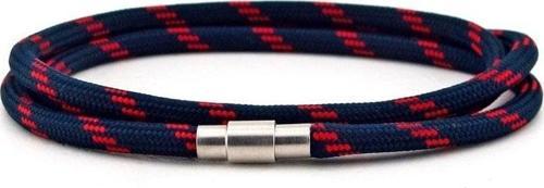 LACİVERT KIRMIZI PARACORD ÜÇ SIRA SARMA ERKEK BİLEKLİK BT545