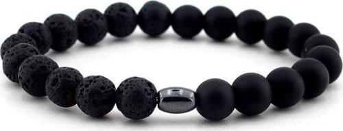 LAV TAŞI ve SİYAH MAT ONiX ERKEK BİLEKLİK B427