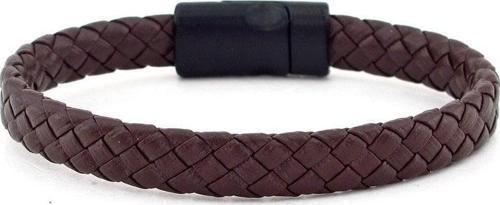 SİYAH METAL MIKNATISLI KAHVERENGİ DERİ ERKEK BİLEKLİK BT520