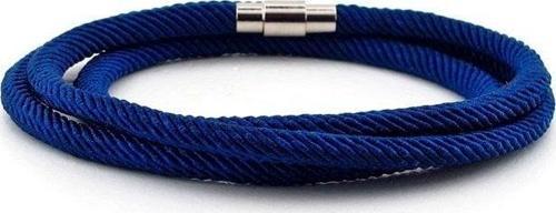 ÜÇ SIRA SARMA METAL MIKNATIS LACİVERT ERKEK BİLEKLİK BT347