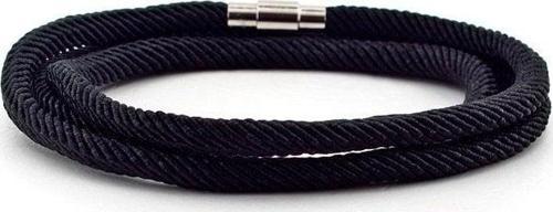 ÜÇ SIRA SARMA METAL MIKNATIS SİYAH ERKEK BİLEKLİK BT352