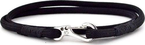 SİYAH PARACORD METAL KANCA İKİ SIRA SARMA ERKEK BİLEKLİK M011K