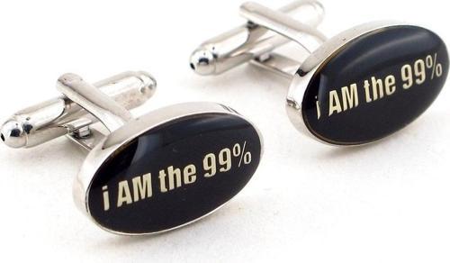 İ AM THE 99 % YAZILI KOL DÜĞMESİ CX113