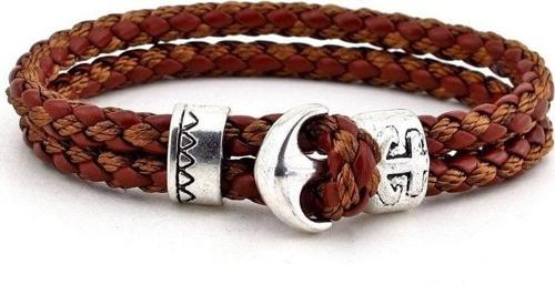 KAHVERENGİ DERİ ERKEK BİLEKLİK BT071