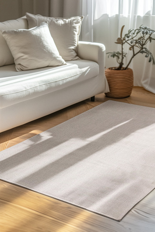Evisa İnce Ve Şık Sisal Dokuma Kilim – Kolay Temizlik, Robot Süpürge Uyumlu