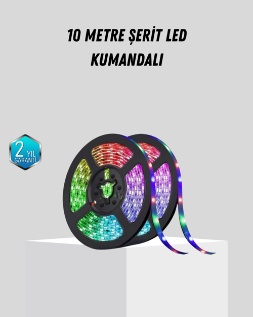 ASTRALTECH Smart Şerit LED Işık – Uzaktan Kumandalı, USB Girişli, Müzik Modlu