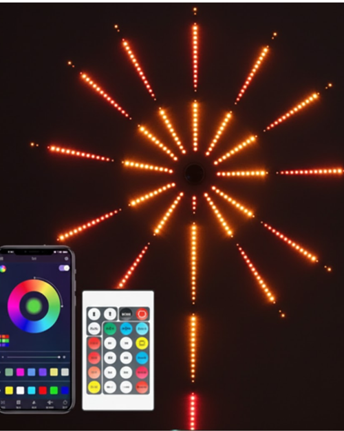 ASTRALTECH Uygulama Destekli RGB LED Havai Fişek Duvar Aydınlatması