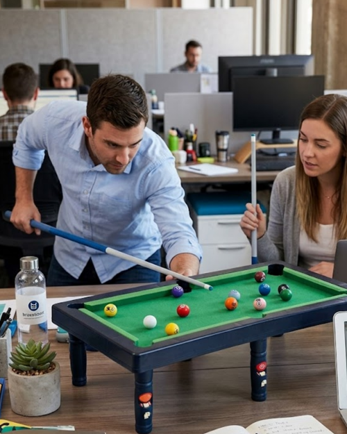 ASTRALTECH Oyuncak Bilardo Masası Seti Çocuklar İçin Eğlence ve Beceri Oyunu