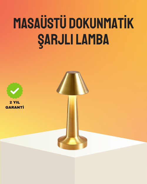 ASTRALTECH Modern Metal Masa Lambası 3 Işık Renkli Kademesiz Parlaklık Ayarlı