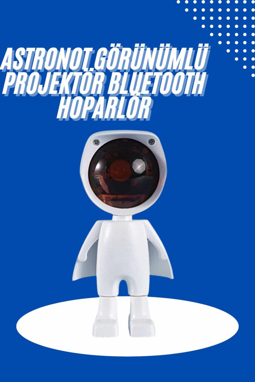 ASTRALTECH Astronot Işık Projektörü Gökkuşağı Projeksiyon Gece Lambası Hediyelik