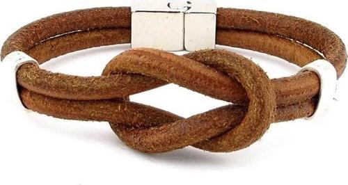 Taba Alaçatı Düğüm Orjinal Deri Erkek Bileklik M052B
