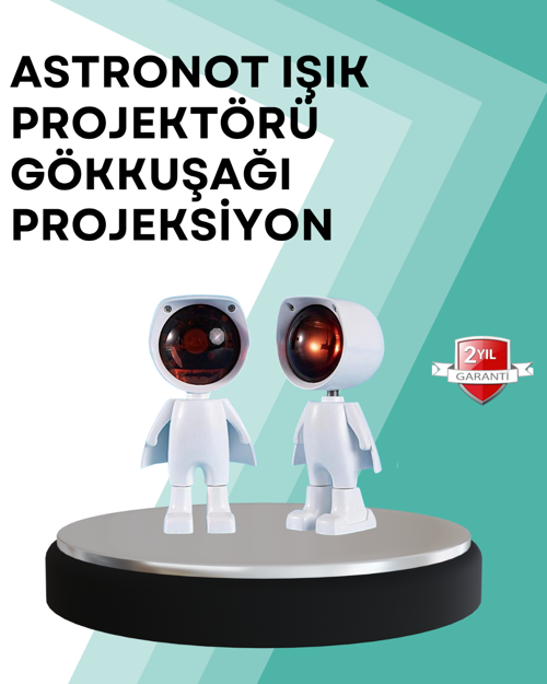 ASTRALTECH 360° Ayarlanabilir Başlıklı Astronot Gece Lambası