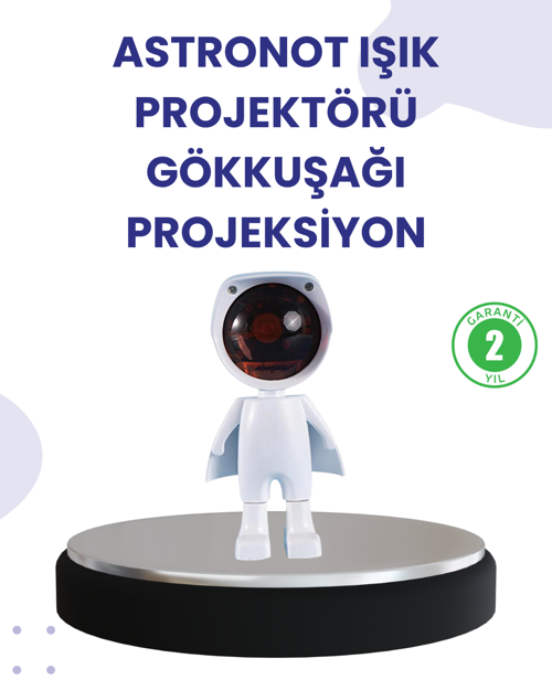 ASTRALTECH Dekoratif Gün Batımı Işığı – Astronot Figürlü