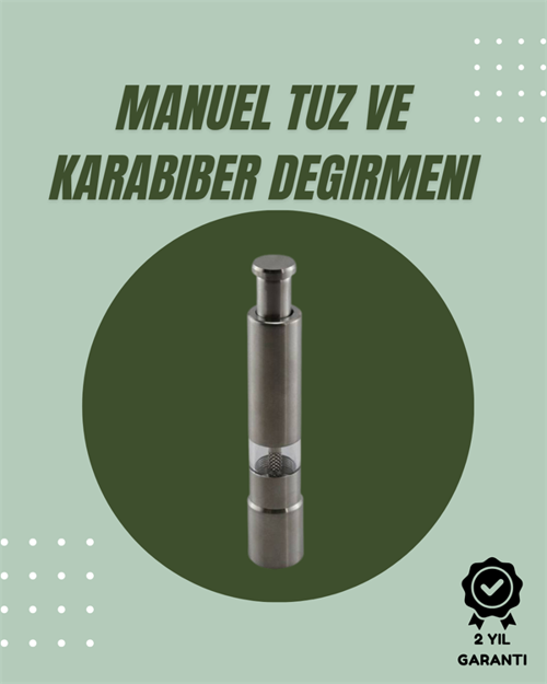 ASTRALTECH Orta Boy Kararbiber ve Tuz Öğütücü – Kolay Kullanım, Şık Tasarım