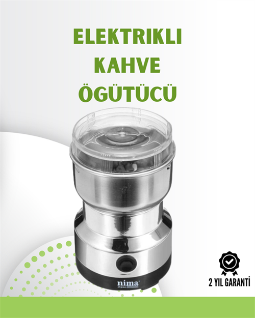 ASTRALTECH Kahve ve Baharat Değirmeni | Kompakt, Hafif, Hızlı Öğütme, Şeffaf Kapaklı, Kolay Kullanım