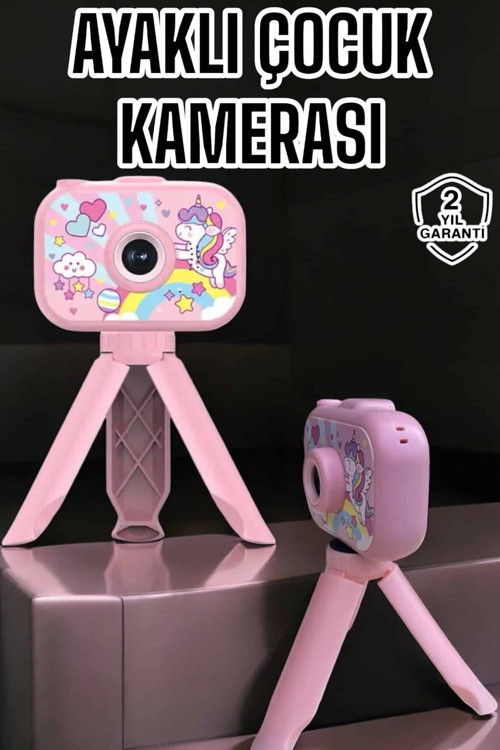 ASTRALTECH Ayaklı Mini Fotoğraf Makinesi Çocuk Için Eğitici Video Kamera