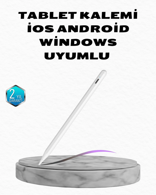 ASTRALTECH Manyetik Dokunmatik Kalem – Bluetooth Gerektirmeyen, Type-C Şarjlı, iPad ve Android Uyumlu Hassas Stylus