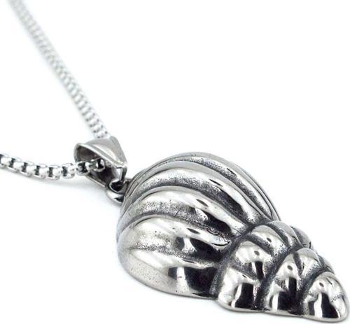 Deniz Kabuğu Sahil Plaj Erkek Paslanmaz Çelik Kolye Zincir Q0721