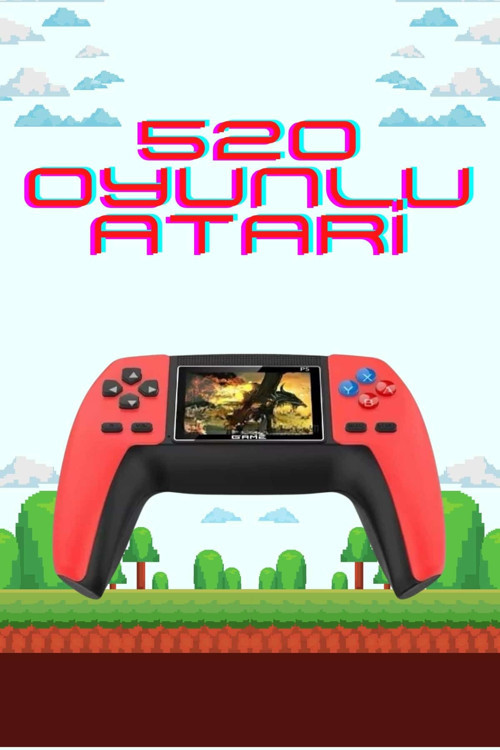 ASTRALTECH 520 Retro Oyunlu El Konsolu Atari Oyun Konsolu Taşınabilir