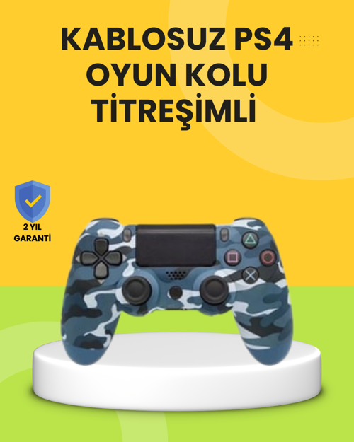ASTRALTECH PS4 Uyumlu Kablosuz Oyun Kolu Ergonomik Çift Titreşimli