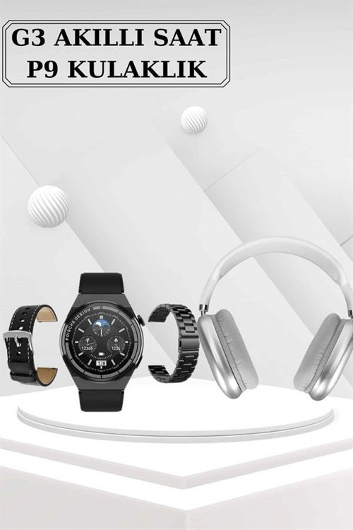 ASTRALTECH Yeni Nesil Sesli Görüşme Akıllı Saat ve Powerbank Çoklu Şarj Girişli Bluetooth Kulaklık Nabız Ölçer