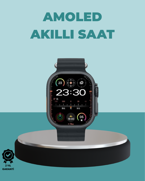 ASTRALTECH AMOLED Akıllı Saat 49mm Bluetooth Arama Spor ve Sağlık