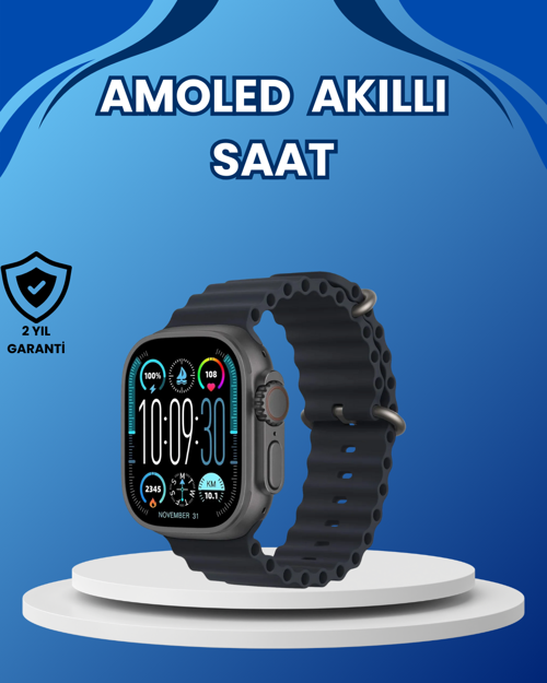 ASTRALTECH AMOLED Ultra Akıllı Saat 15 Gün Batarya Güçlü Ekran