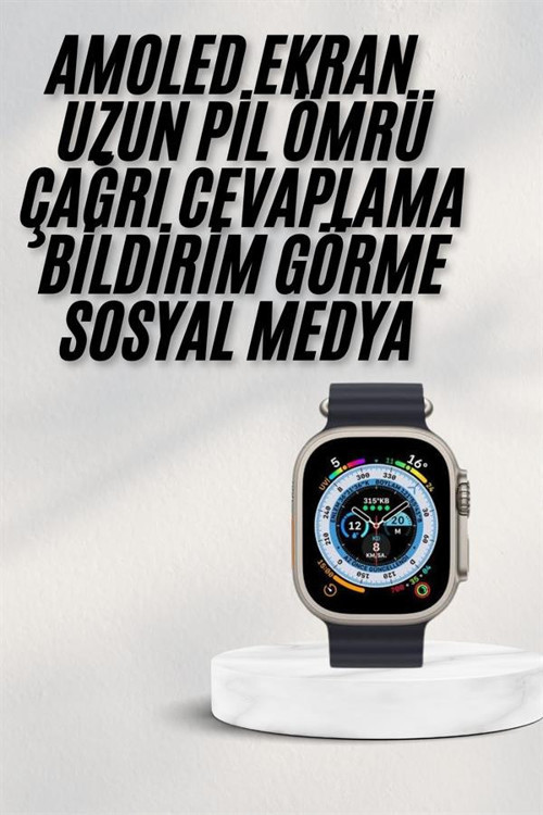 ASTRALTECH 2025 Yeni Model Akıllı Saat Android ve İOS Uyumlu Çağrı Cevaplama
