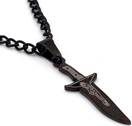 JESUS CHRİST KATOLİK HAÇ İSA HANÇER ÇELİK ERKEK KOLYE Q0282