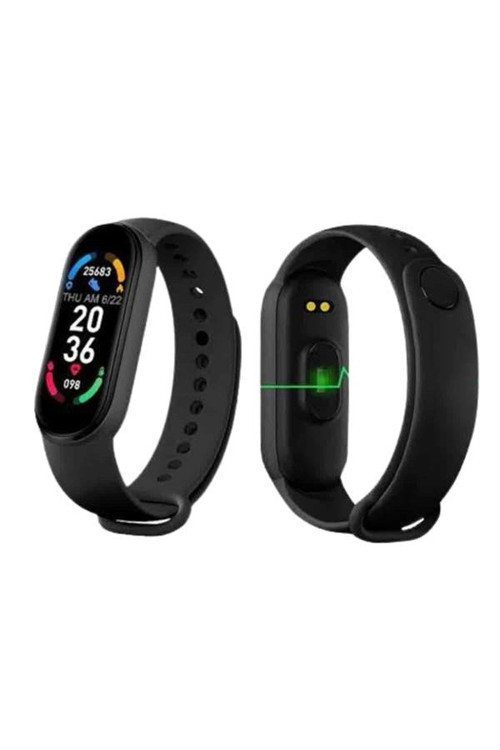 ASTRALTECH M6 Akıllı Bileklik Siyah Adımsayar Spor Takibi Android ve İOS Uyumlu