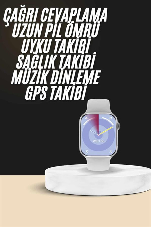 ASTRALTECH Akıllı Saat Kulaklık Hediyeli Uyku ve Sağlık Takibi Yapabilen Uzun Ömürlü