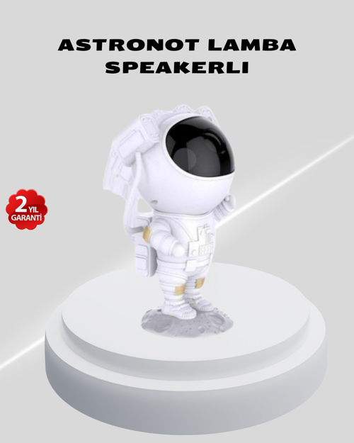 ASTRALTECH Astronot Yıldız Projeksiyon Lambası 8 Efektli Uzaktan Kumandalı Gece Işığı
