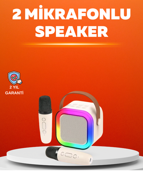 ASTRALTECH Ses Efektli Mikrofonlu Kablosuz Karaoke Sistemi