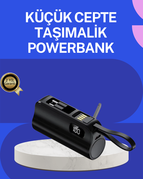 ASTRALTECH PD 20W Hızlı Şarjlı Kablolu Kablosuz Kullanım Powerbank