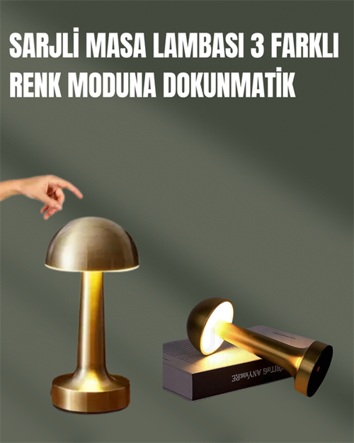 ASTRALTECH %100 Kademeli Ayarlanabilir Işık – USB Şarjlı Masa Lambası