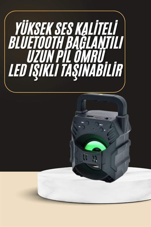 ASTRALTECH Bluetooth Hoparlör Android ve İOS Uyumlu Ses Bombası USB Girişli Taşınabilir