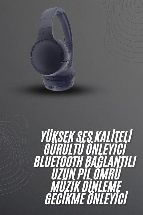 ASTRALTECH Kablosuz Bluetooth Kulaklık Kulak Üstü Ayarlanabilir Uzun Ömürlü