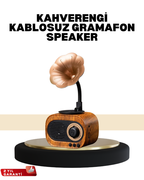 ASTRALTECH Mini Nostaljik Bluetooth Hoparlör FM Radyo 8 Saat Batarya