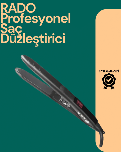 ASTRALTECH Isı Ayarlı Profesyonel Saç Düzleştirici – Titanyum Seramik Plaka