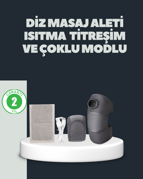 ASTRALTECH Isıtmalı Titreşimli Diz Masaj Cihazı 3D Rezonans Teknolojili
