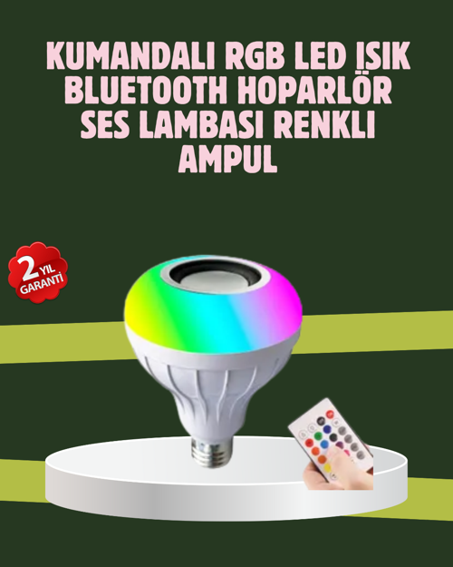 ASTRALTECH Hoparlörlü LED Ampul – Ev ve Ofis İçin Akıllı Aydınlatma Çözümü