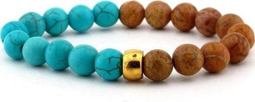 JASPER ve FİRUZE DOĞAL TAŞ KADIN BİLEKLİK B807