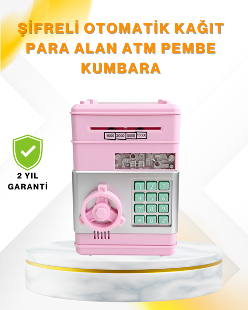 ASTRALTECH Şifreli Elektronik Para Biriktirme Kumbarası Büyük Kapasiteli