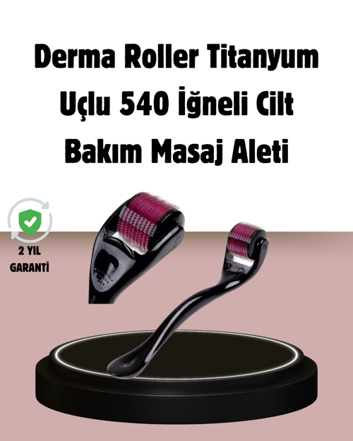 ASTRALTECH Dermaroller Titanyum 540 İğneli 1 mm Cilt Yenileme ve Anti Aging Etkisi