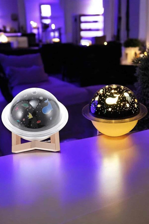 ASTRALTECH Hava Nemlendirici Masa ve Gece Lambası USB Projeksiyon Aromaterapi