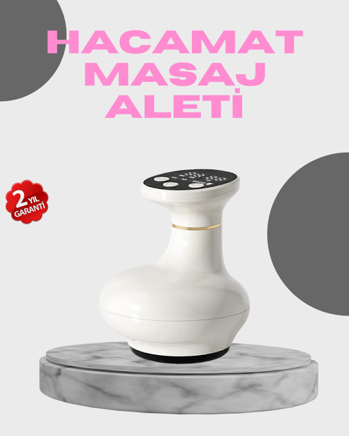 ASTRALTECH 3’ü 1 Arada Şarjlı Masaj Cihazı Kupa Terapisi Sıcak Kompres Gua Sha